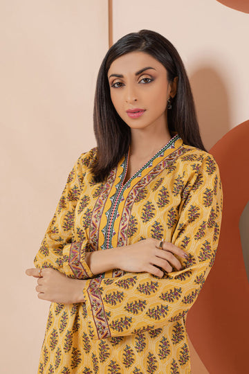 Bonanza Satrangi Yellow Lawn Suit Ssk222p17 Eid Pret 2022 Online Shopping